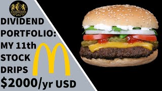 Dividend Portfolio: My 11th Stock McDonald’s DRIPs $2000/Yr