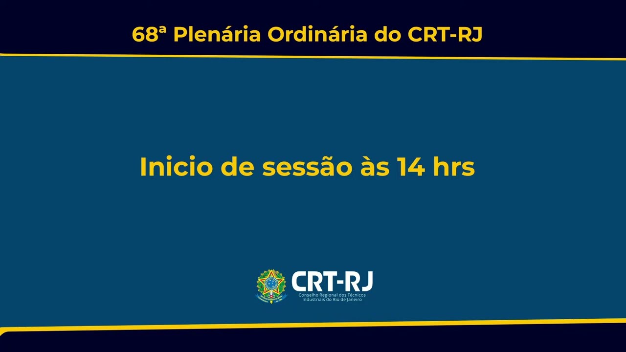68˚ Plenária Ordinária