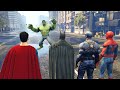 SUPERHEROES Vs BIG HULK Epic Fight Ep 6 Superman Batman Captain America Spiderman Hulk