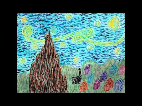 Make Your Own Starry Night - Step by Step Tutorial for Making a Starry Night Crayon Resist