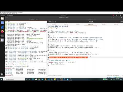 CS434 Computer Security SEED lab return-to-libc