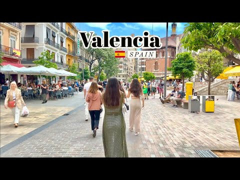 Valencia, Spain 🇪🇸 - June 2023 - 4K-HDR Walking Tour (▶3hours)