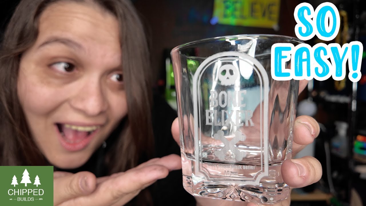 I Discovered the EASIEST Way to Do Glass Engraving with DIODE LASER