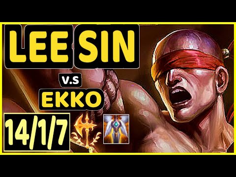 TURTLE (LEE SIN) vs EKKO - 14/1/7 KDA JUNGLE GAMEPLAY - BR Ranked DIAMOND