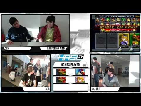 vsHsv 1.0 – Bob (Samus) vs mslano (Falco/Peach) – Winners Bracket – Melee