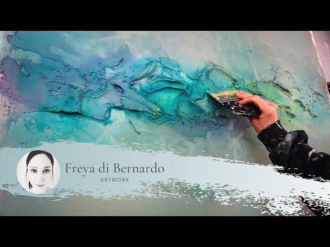 Kunst mit Acrylfarben und Strukturpaste, Acrylmalerei, Painting, Art, Kunst, malen auf Leinwand