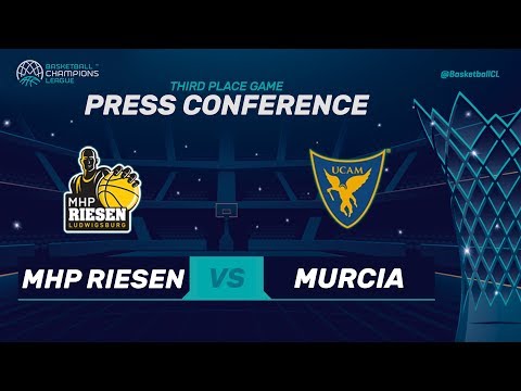 MHP Riesen Ludwigsburg v UCAM Murcia - 3rd Place - Press Conf. - Basketball Champions League