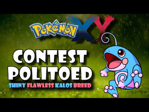 Pokémon XY Contest - Vinci Politoed Shiny Flawless Kalos Breed