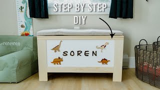 Simple Modern Toy Box Build | With Step by Step Instructions