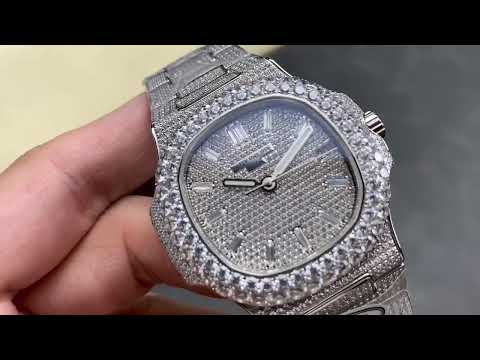 Nautilus 5719/10G Patek Philippe40 mm, White Diamonds