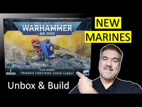 Unboxing NEW Space Marine FIRESTRIKE Servo-Turret | EASY to Build