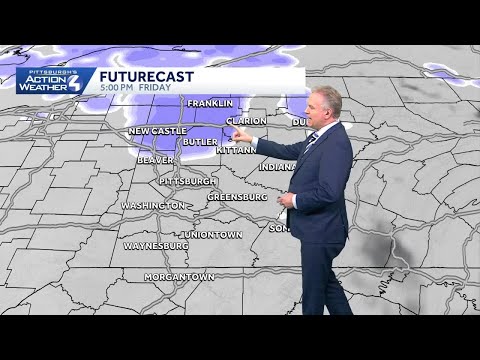 Slightly warmer Friday, scattered snow showers Saturday