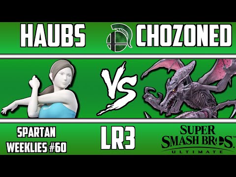 Spartan Weeklies #60, LR3: Haubs(Wii Fit Trainer) vs Chozoned(Ridley)