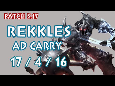 FNC Rekkles Mordekaiser (Faker Sp) vs Ezreal - Ad Carry 5.17 - KR Challenger  SoloQ