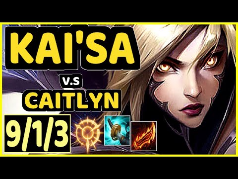 TITAN (KAI'SA) vs CAITLYN - 9/1/3 KDA BOTTOM ADC CHALLENGER GAMEPLAY - BR