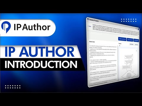 AI Patent Drafting Software | IP Author Introduction Video
