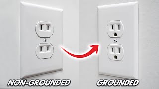 How To Replace An Old 2 Prong Outlet Receptacle To A 3 Prong Outlet GFCI Per NEC CODE 2020 | DIY