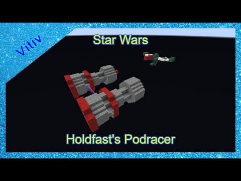 Star Wars Clegg Holdfast's Podracer in Minecraft - Tutorial