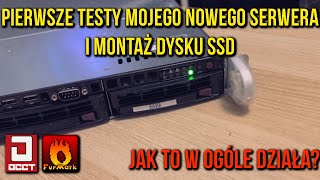 MONTUJE DYSK SSD w moim nowym SERWERZE | Pierwsze testy wydajności 😎
