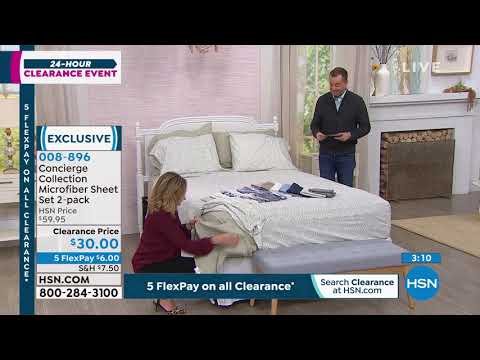 Concierge Collection 2pack Microfiber Sheet Set