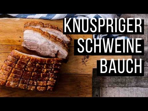 Schweinebauch aus dem Ofen - super knusprig!