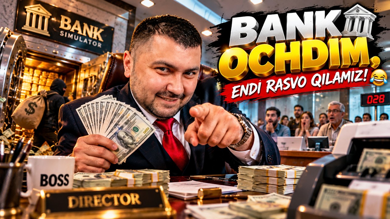🏦 BANK OCHDIM, ENDI RASVO QILAMIZ! ➔ Bank Simulator #1