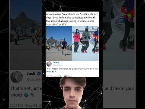 A woman ran 7 marathons on 7 continents in 7 days