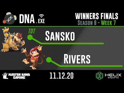 DNA.EXE S8:W7 - TDT | Sansko (Bowser) Vs. Rivers (Diddy Kong) - Winners Finals