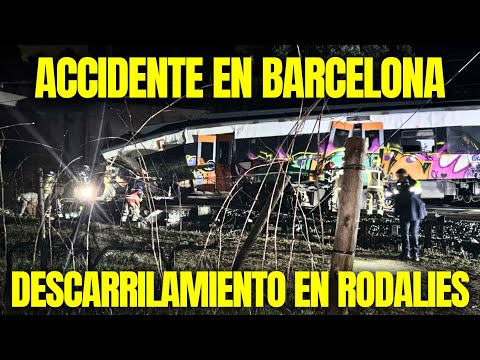 🔴 ACCIDENTE de en BARCELONA: DESCARRILA OTRO TREN de RODALIES en GELIDA