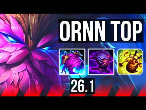 ORNN vs AKALI (TOP) | EUW Diamond | 26.1