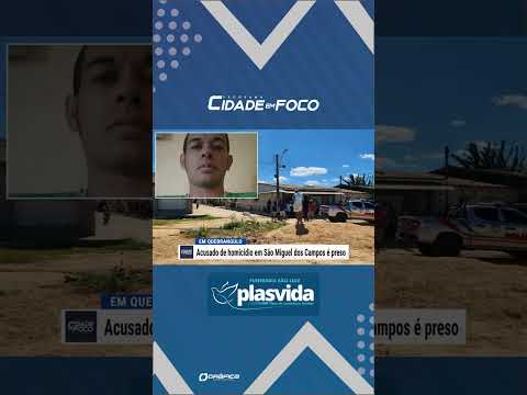 Acusado de homicídio em São Miguel dos Campos é preso durante operação policial em Quebrangulo