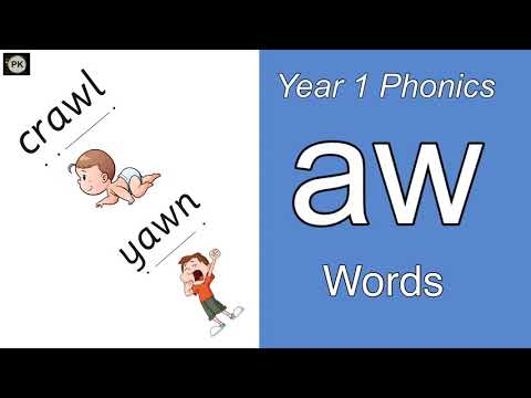 Year 1 Phonics Phase 5 - ‘aw’ Words
