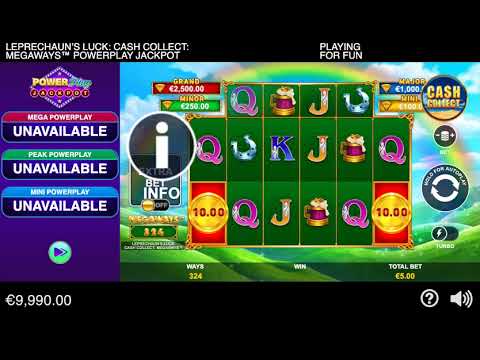 Leprechaun's Luck Cash Collect Megaways PowerPlay Jackpot – Video Gameplay