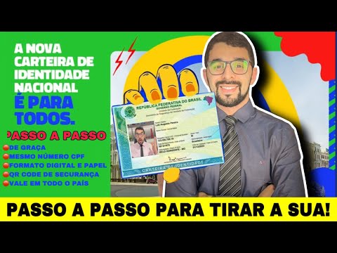 PASSO A PASSO: COMO TIRAR NOVA CARTEIRA DE IDENTIDADE NACIONAL (CIN) - 2025!