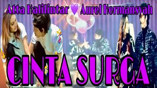 Download lagu CINTA SURGA~Atta Halilintar 💜 Aurel Hermansyah Lyric Vidio (Song By Anang H FT Ashanty) mp3
