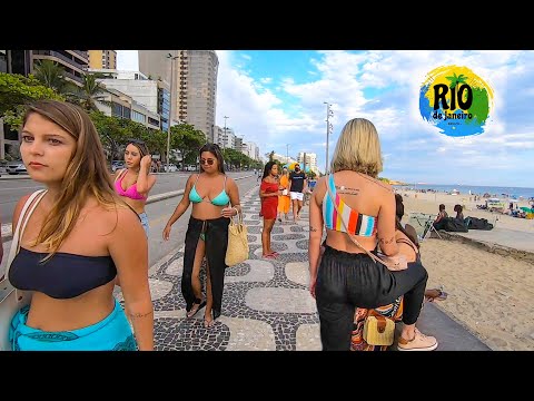 🇧🇷 Leblon Beach on Boardwalk | Rio de Janeiro, Brazil | 2021