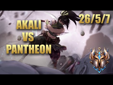 IG Rookie Akali Mid Vs Pantheon - KR Challenger Match Summary Patch 9.19