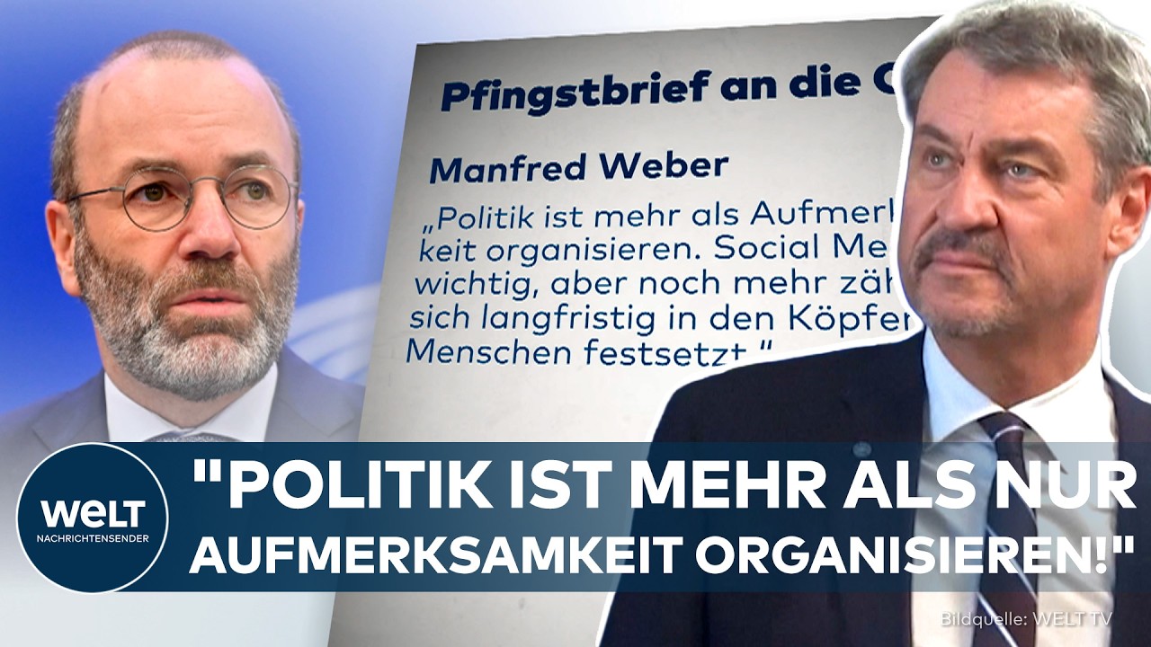 CSU-KRISE: Brisanter Brief entfacht Machtkampf zwischen Söder und Weber und sorgt für heftige Unruhe