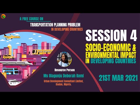 TPPIDC #4 Socio-Economic and Environmental Impact of Transportation in Developing Countries