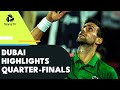 Djokovic vs Vesely; Hurkacz, Sinner; Rublev & Shapovalov Play | Dubai 2022 Quarter-Final Highlights
