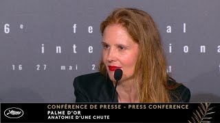 Anatomie d’une chute – Palme d’or - Conférence de Presse – Cannes 2023