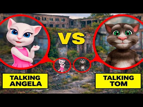 TALKING TOM AND ANGELA IN REAL LIFE!!!