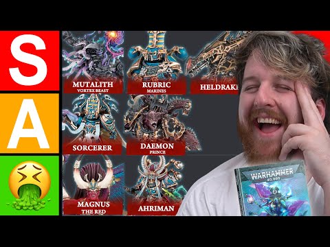I ranked every THOUSAND SONS Codex Datasheet.