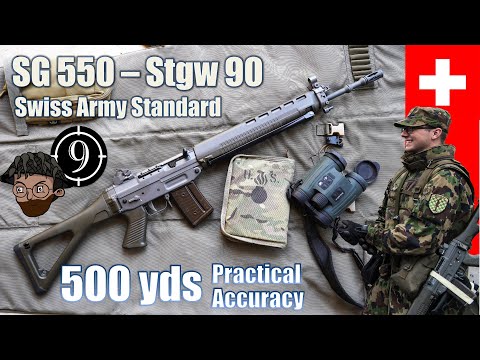 🥇 SG 550 (Swiss Army Rifle) to 500yds: Practical Accuracy [Stgw 90 - PE 90]