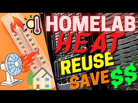 HomeLab HEATS my house CHEAP! - Reuse Server Heat and SAVE MONEY