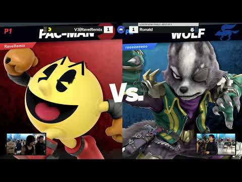 The Smash Lab 161 Losers Semi-Finals - RaveRemix (Pac-Man) vs Ronald (Lucina, Wolf, Shulk)