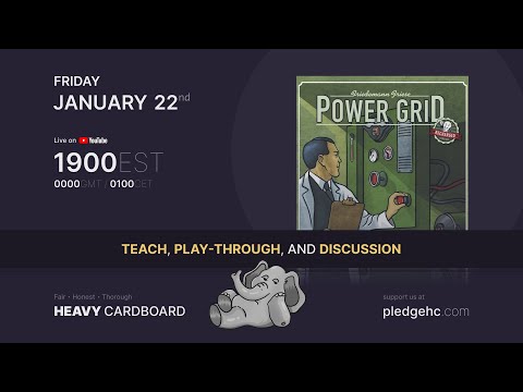 Power Grid - Korea - 5p Teaching, Play-through, & Round table by Heavy Cardboard