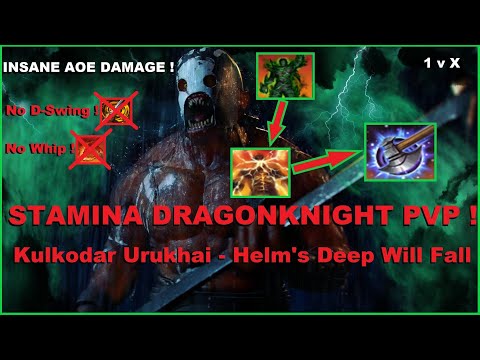 STAMINA DRAGONKNIGHT BOMBER ESO PVP ! Kulkodar Urukhai - Helm's Deep Will Fall