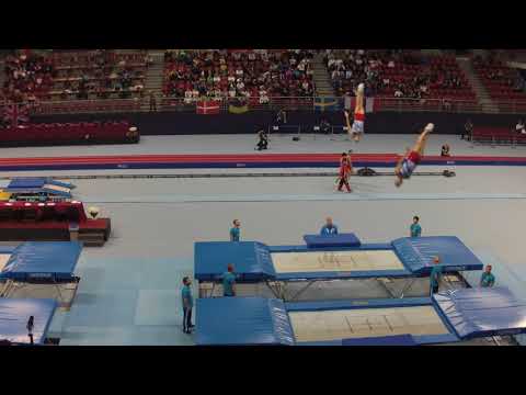 HANCHAROU Uladzislau RABTSAU Aleh Syncro Final Trampoline World Championships 2017
