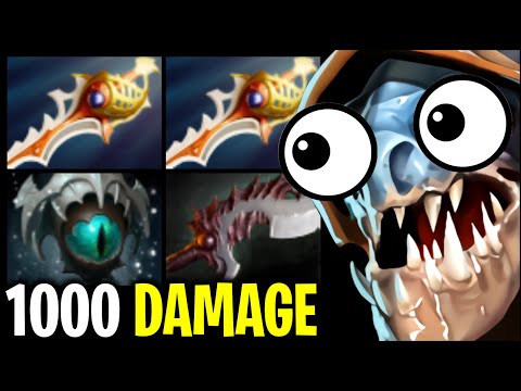 DOUBLE DIVINE RAPIER  INSANE ROAMING SLARK  +1000 DAMAGE | DOTA 2